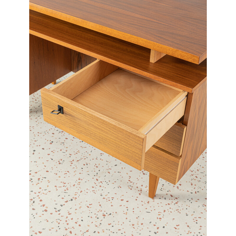 Vintage desk in walnut veneer, 1960s