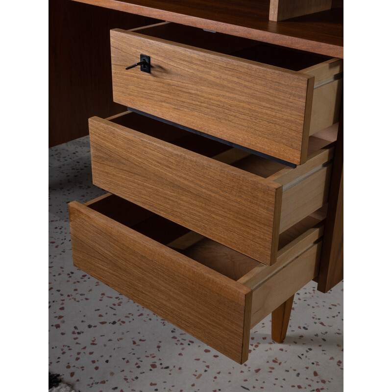 Vintage desk in walnut veneer, 1960s