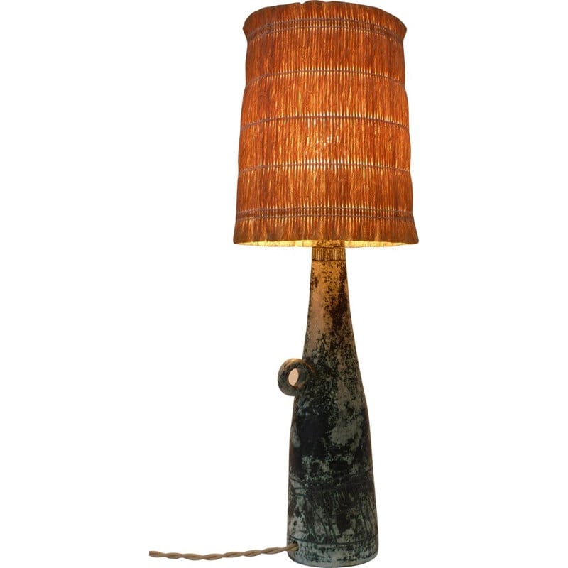 Lampe verte en céramique, Jacques BLIN - 1960