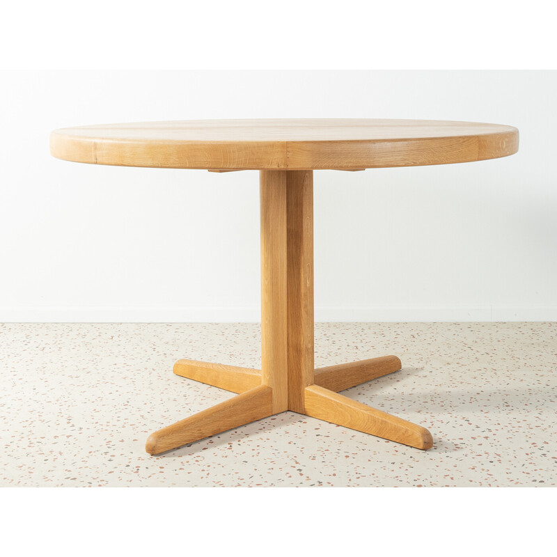 Vintage oakwood extendable dining table by Niels Bach for Bramin, 1960s