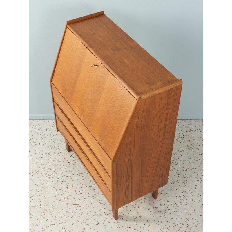 Vintage secretary in teak veneer by Bernhard Pedersen and Søn, Denmark 1960s