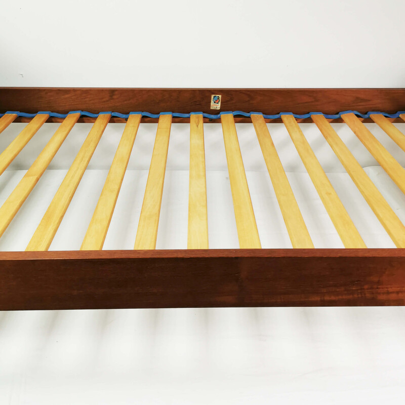 Cama vintage de palisandro de Ł. H. Quesehl, Dinamarca años 60