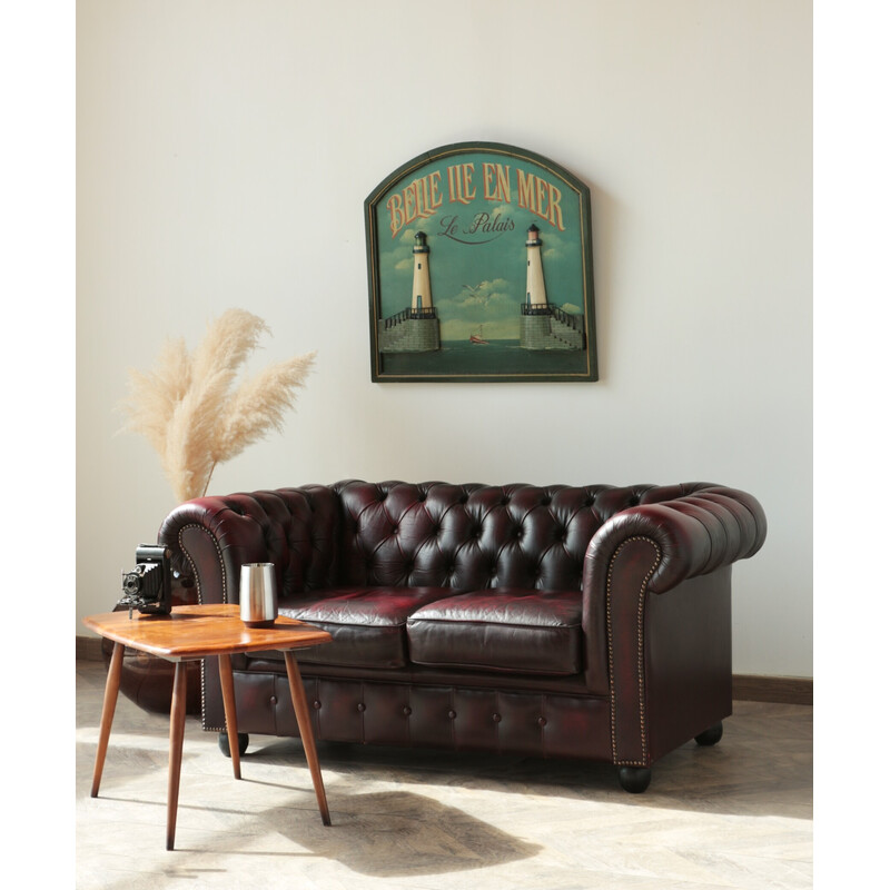 Vintage 2-Sitzer-Sofa aus Leder, England