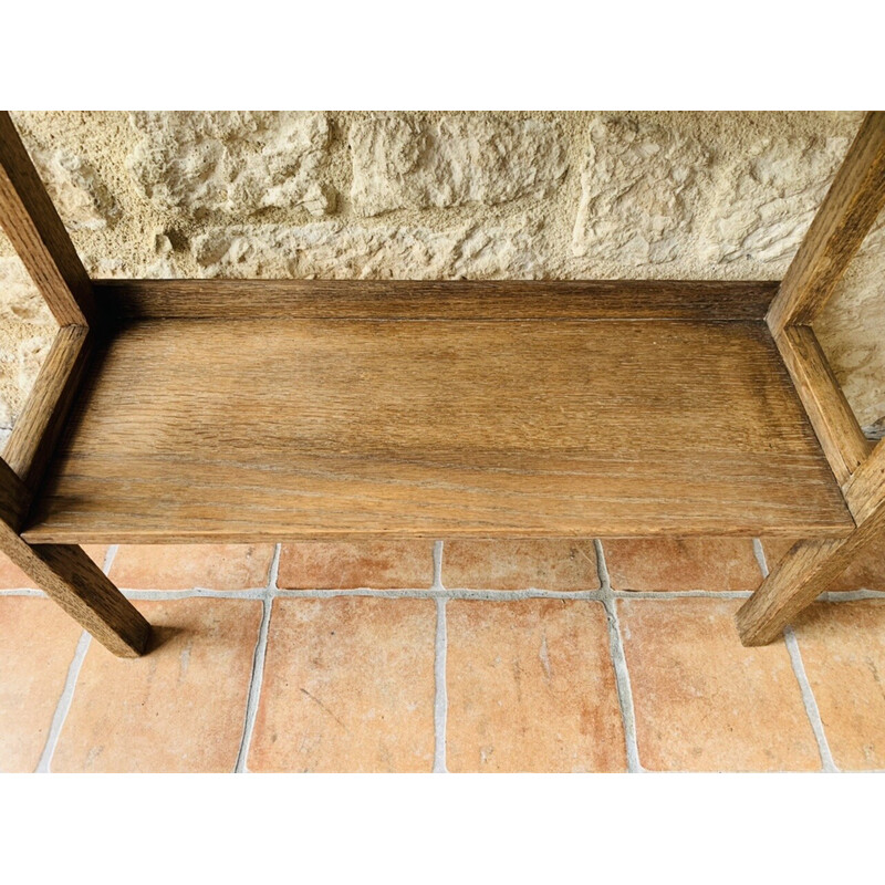 Vintage French farmhouse shelf with 3 levels, 1940-1950