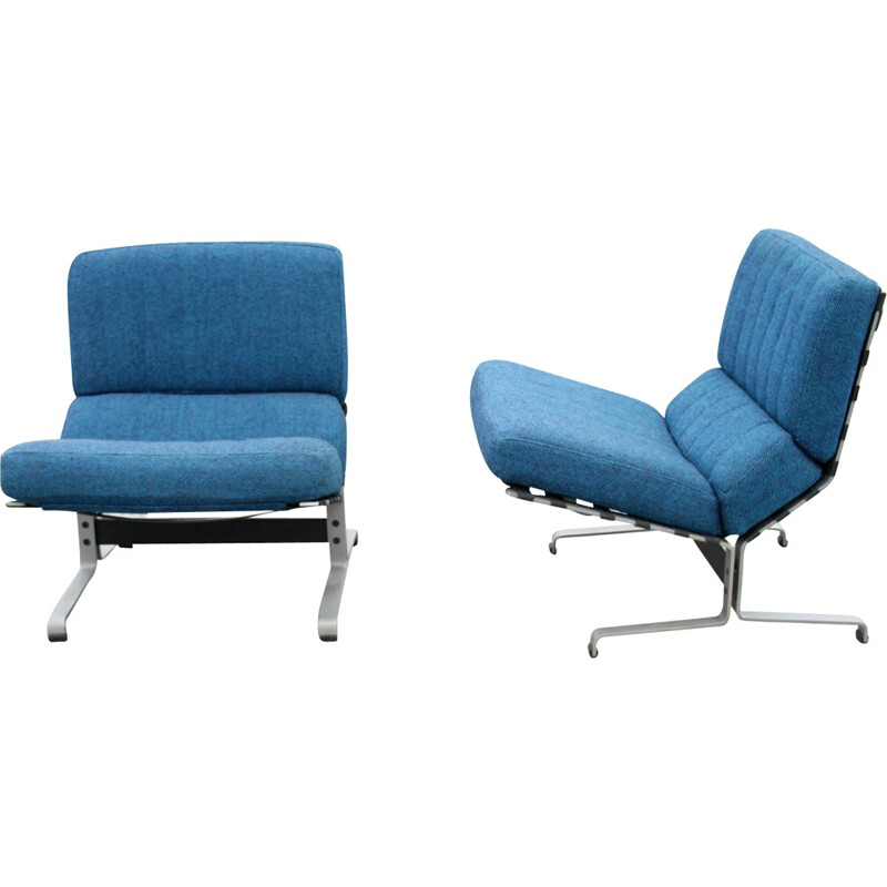 Meubles et Fonction lounge chairs, Etienne FERMIGIER - 1960s