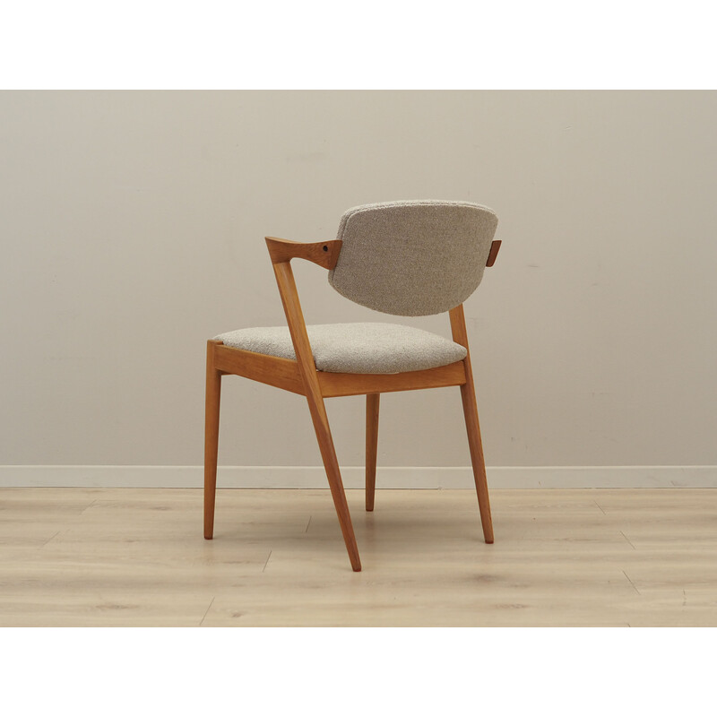 Juego de 6 sillas vintage de madera de fresno de Kai Kristiansen para Schou Andersen, años 60
