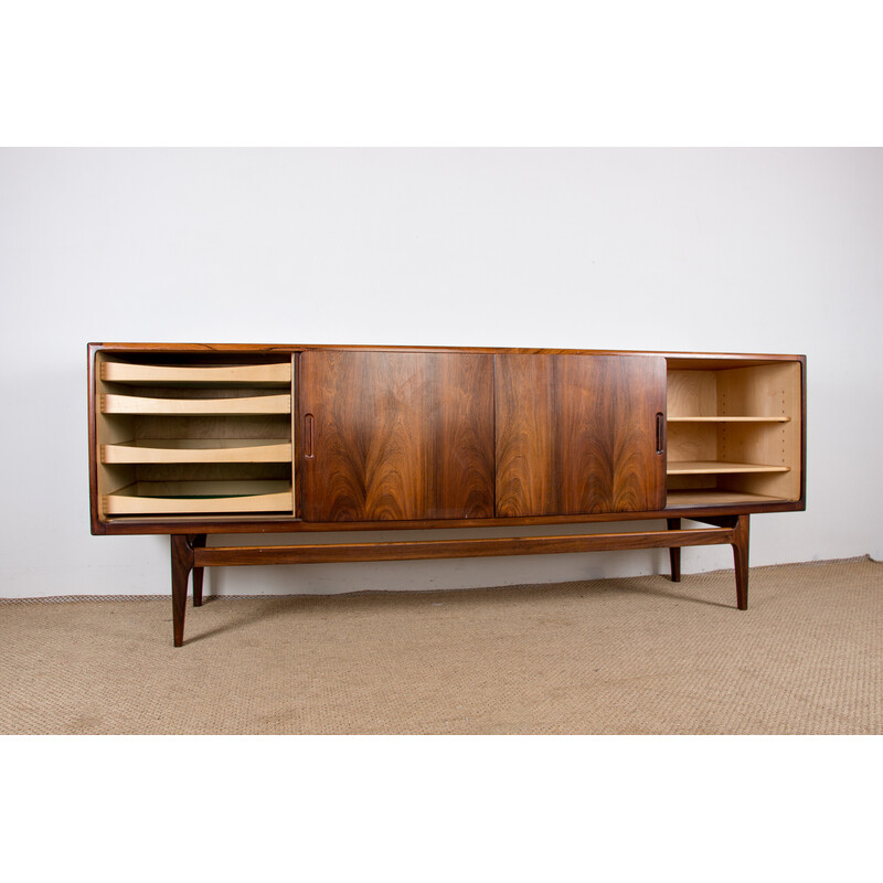 Vintage Danish enfilade in Rio rosewood por Bernhard Pedersen para Eskilstup Falster, 1960