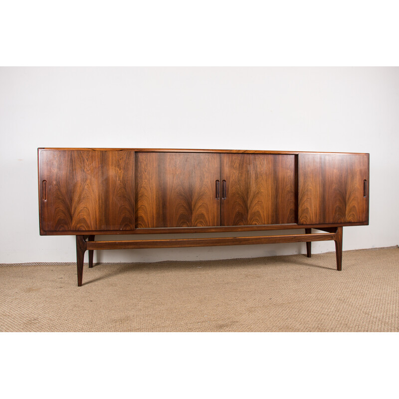 Vintage Danish enfilade in Rio rosewood por Bernhard Pedersen para Eskilstup Falster, 1960