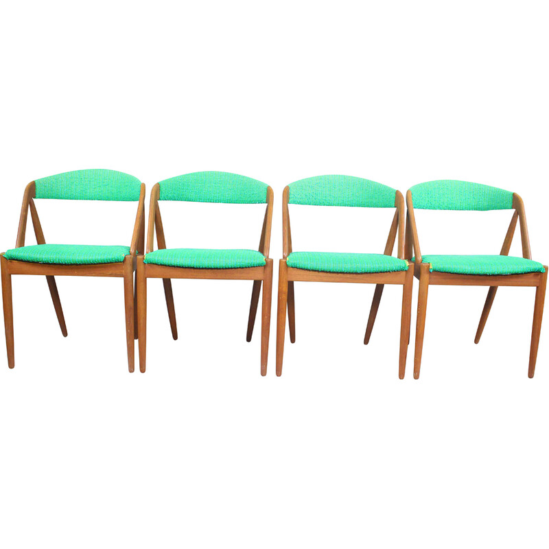 Set di 4 sedie vintage in teak di Kai Kristiansen per Schou Andersen, Danimarca 1960