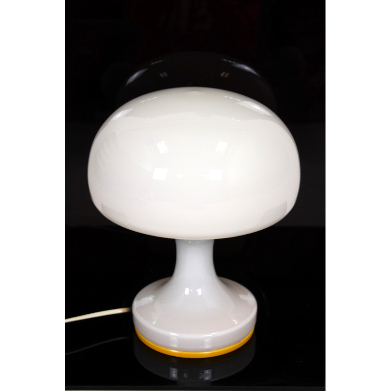 Mid-century glass table lamp by Osvětlovací Sklo, Czechoslovakia 1970s