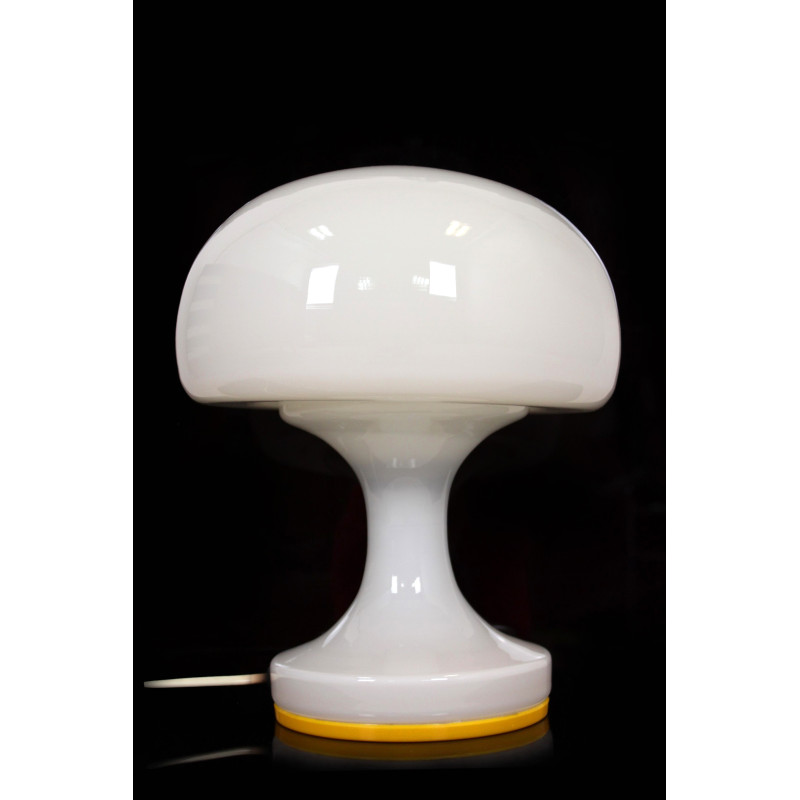 Mid-century glass table lamp by Osvětlovací Sklo, Czechoslovakia 1970s