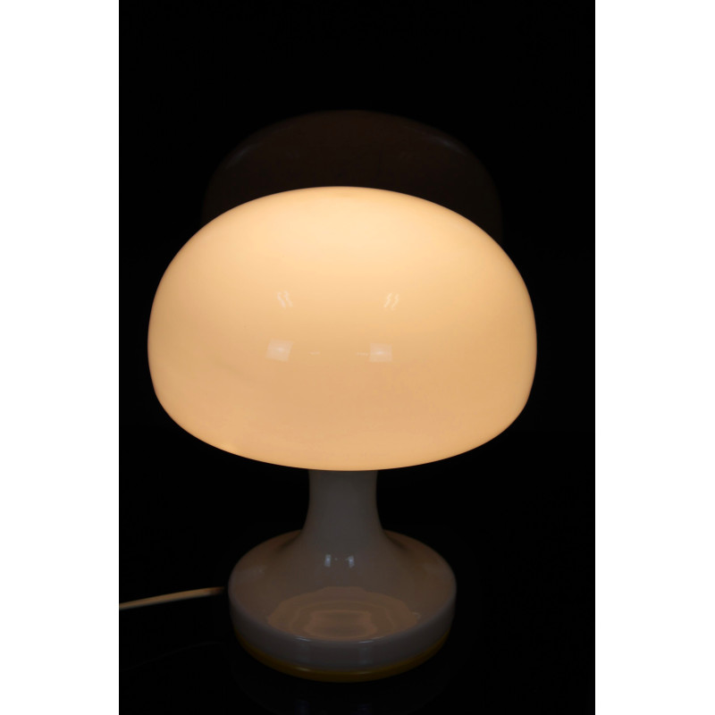 Mid-century glass table lamp by Osvětlovací Sklo, Czechoslovakia 1970s