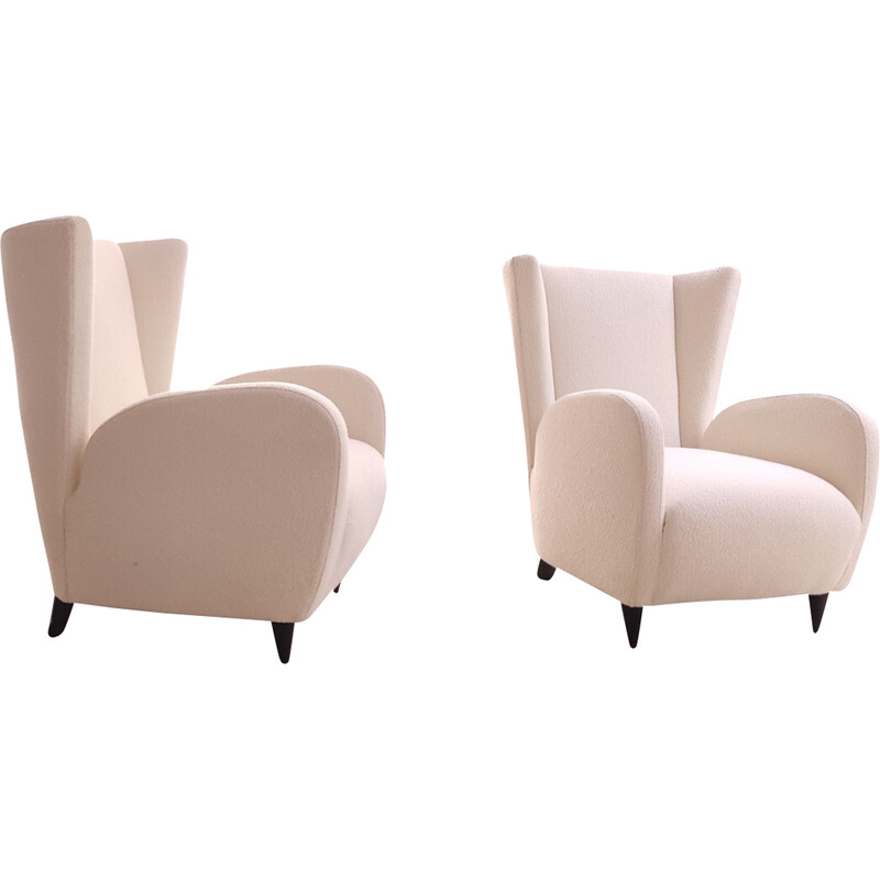 Pair of vintage armchairs by Paolo Buffa, Italy 1950