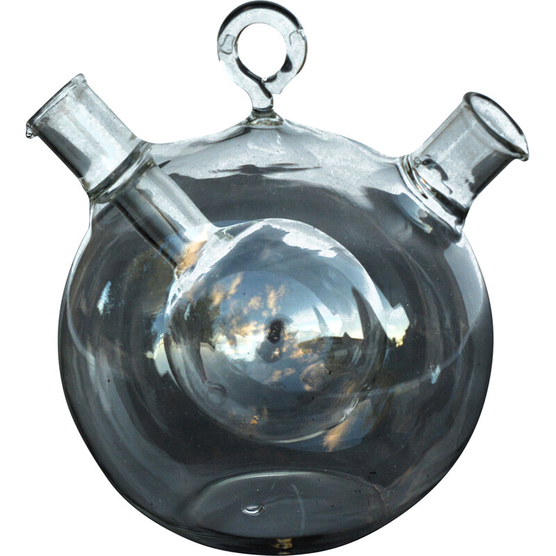 Doppio decanter d'epoca per Sklo Union Rosice, Cecoslovacchia anni '80