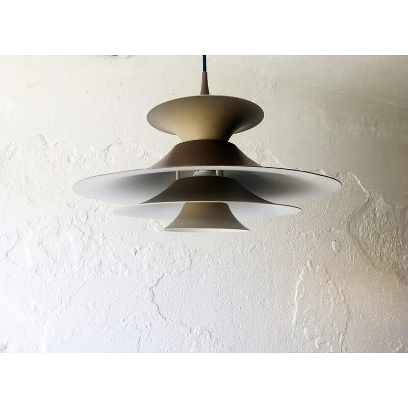 Vintage hanglamp Radius van Baslev voor Fog en Morup, Denemarken 1960