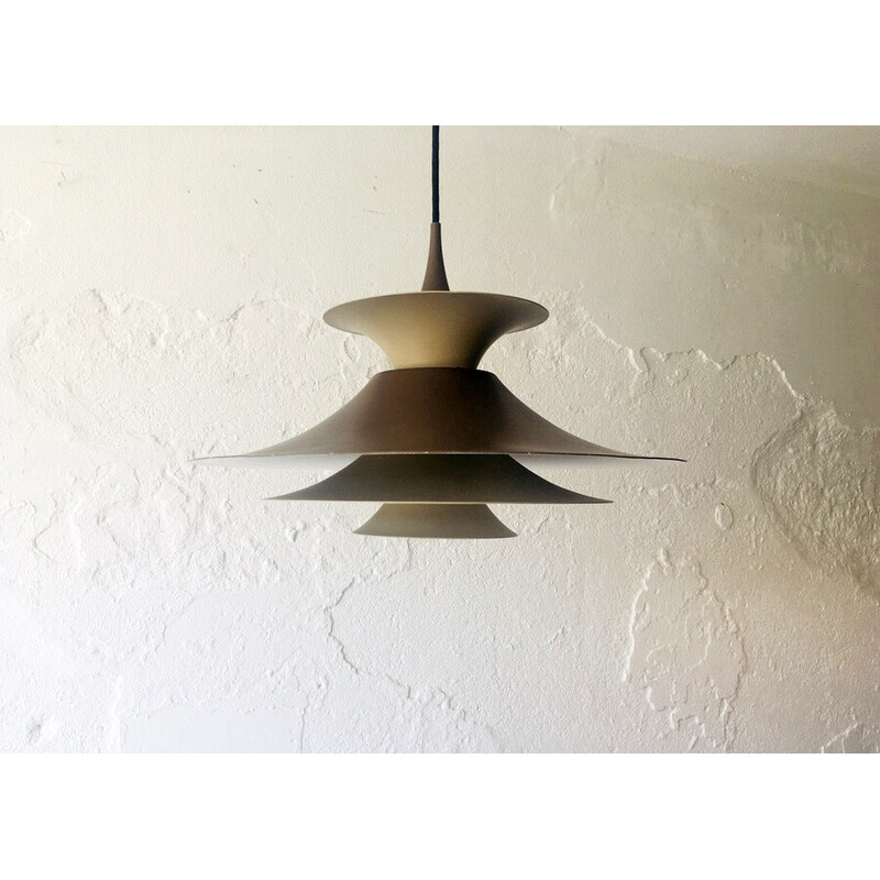 Vintage hanglamp Radius van Baslev voor Fog en Morup, Denemarken 1960