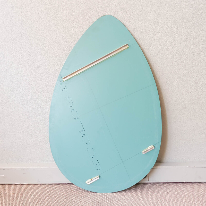 Drop shape vintage mirror, Portugal 1970s