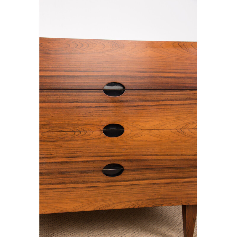 Vintage Rio rosewood dressing table by Joseph André Motte for Charron, France 1960