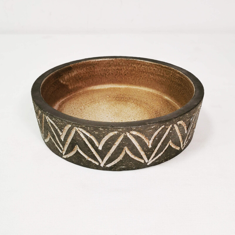 Vintage ceramic bowl by LoveMose, Denmark 1960s
