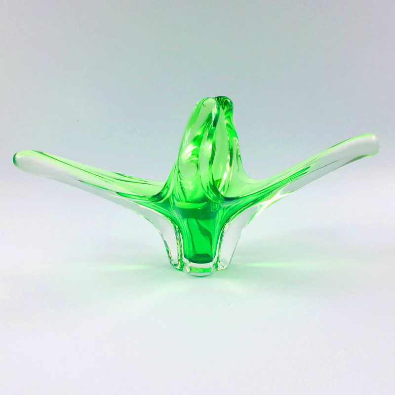 Vintage Sommerso Murano glass sculptural centerpiece, Italy 1960s