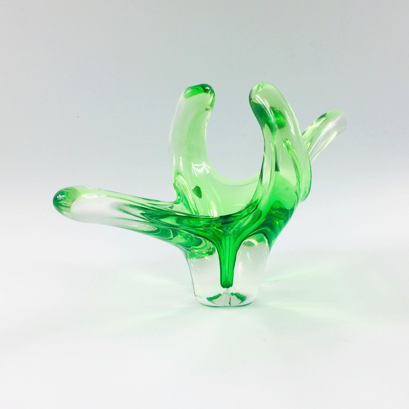 Vintage Sommerso Murano glass sculptural centerpiece, Italy 1960s