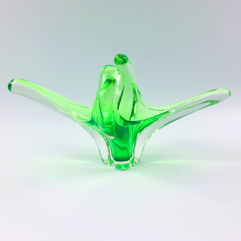 Vintage Sommerso Murano glass sculptural centerpiece, Italy 1960s