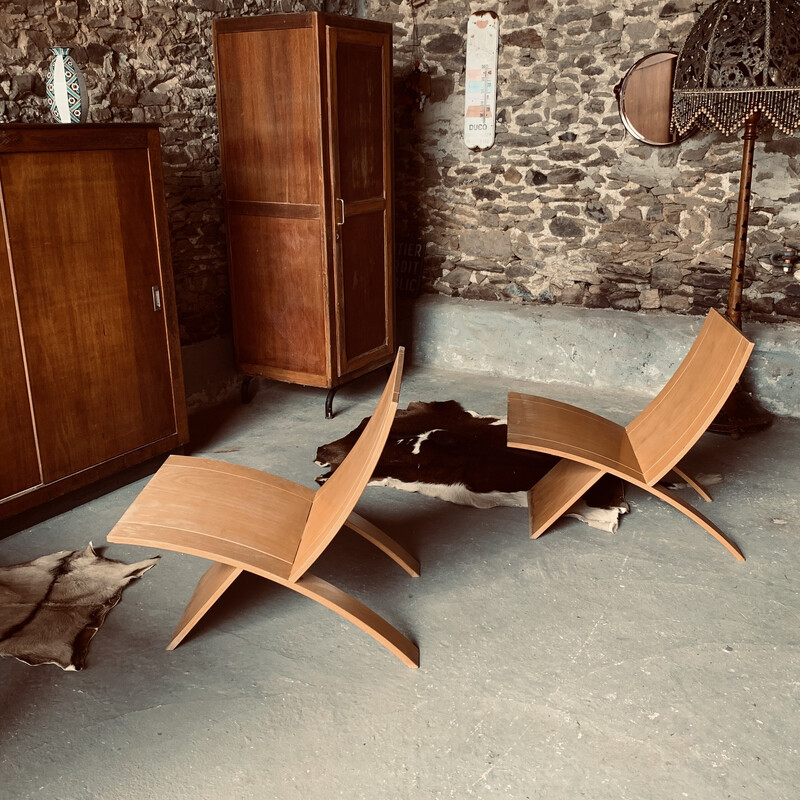 Paar Vintage-Sessel Modell "Laminex" von Jens Nielsen, 1966