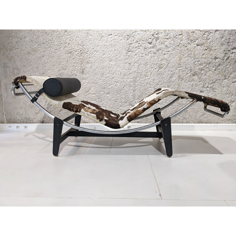 Sedia lounge vintage Lc4 di Le Corbusier e Charlotte Perriand per Whonbedarf, 1952