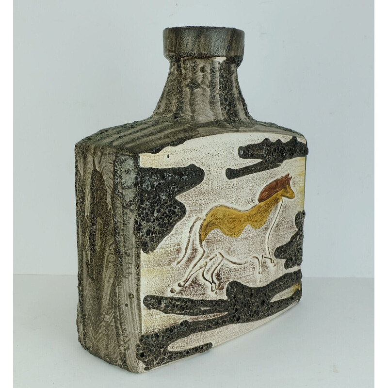 Jarrón de cerámica vintage modelo 281-39 de Scheurich Keramik, años 60
