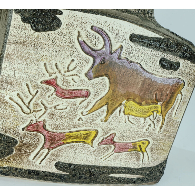 Jarrón de cerámica vintage modelo 281-39 de Scheurich Keramik, años 60