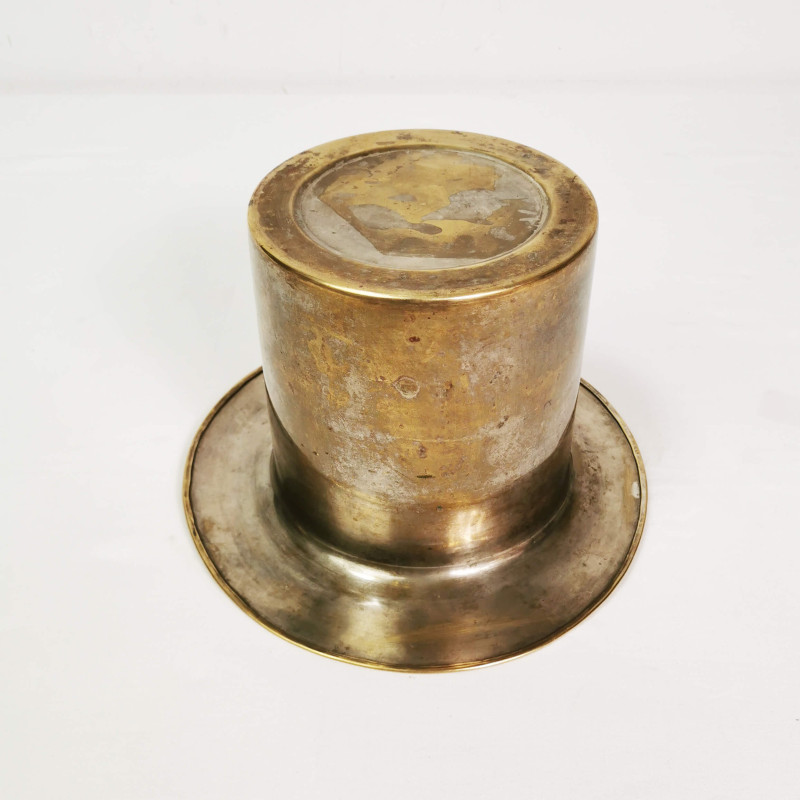 Vintage brass champagne ice box, France 1920s