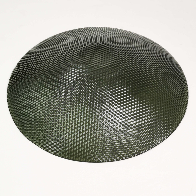 Vintage glass platter by T. Jorgenson for Helmegaard Glasvaerk, Denmark 1980s