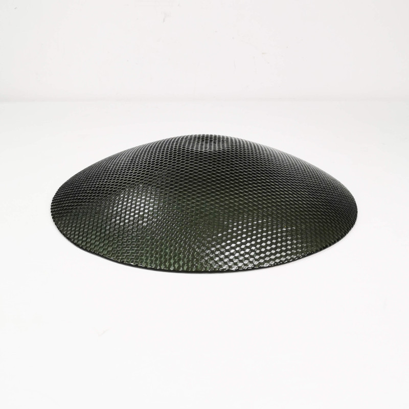 Vintage glass platter by T. Jorgenson for Helmegaard Glasvaerk, Denmark 1980s