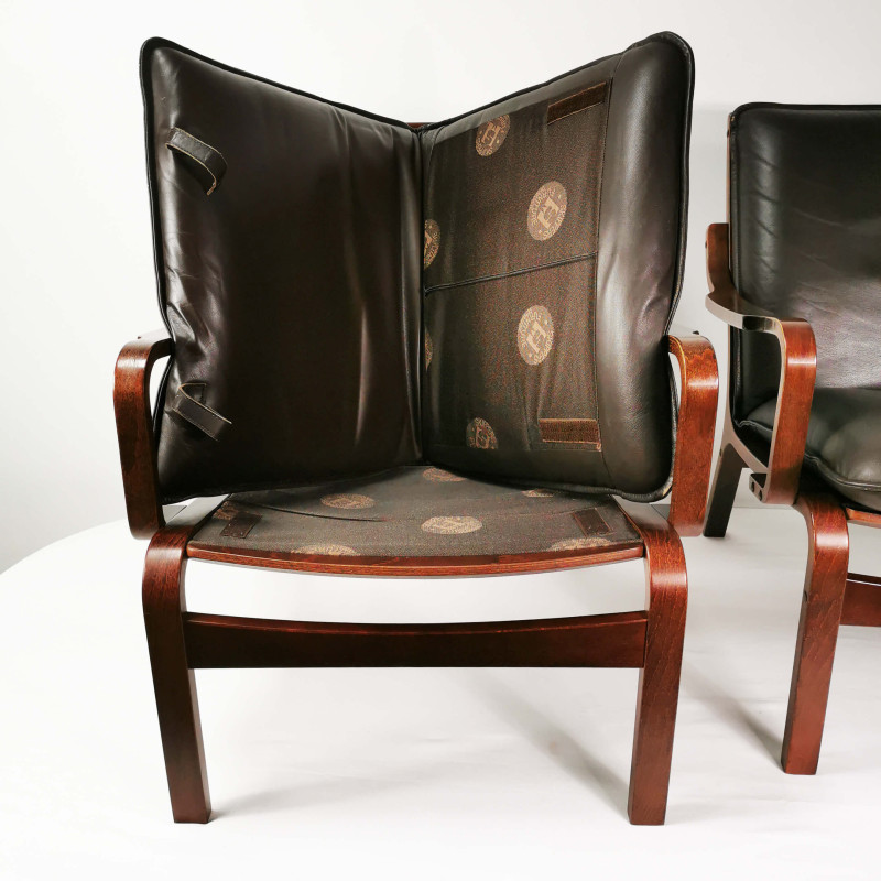 Pair of vintage armchairs by Skippers Mobler A / S, Denmark 1970s