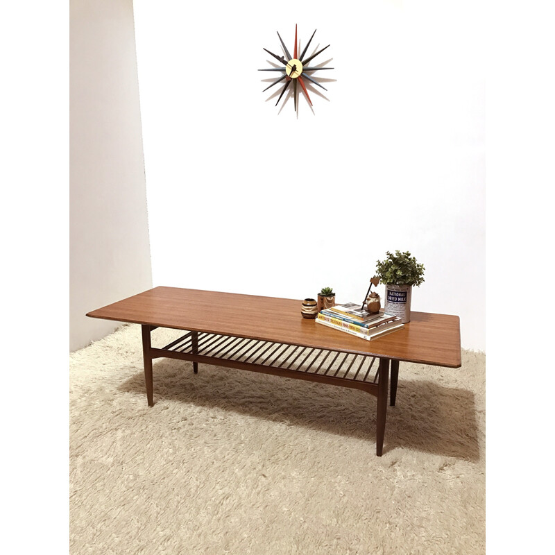 long coffee table by Ib Kofod-Larsen - 1960s