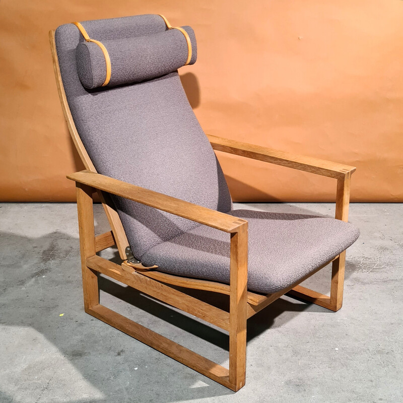 Vintage model 2254 reclining armchair by Borge Mogensen for Fredericia, Denmark 1960s