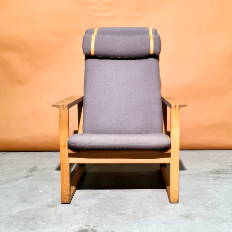 Vintage model 2254 reclining armchair by Borge Mogensen for Fredericia, Denmark 1960s