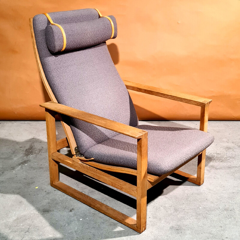 Vintage model 2254 verstelbare fauteuil van Borge Mogensen voor Fredericia, Denemarken 1960