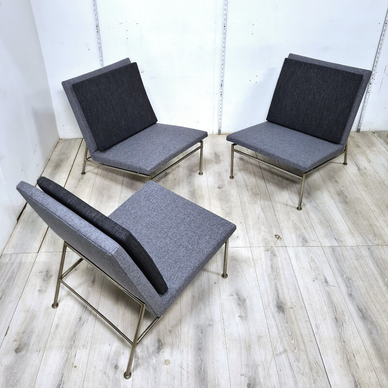 Ensemble de 3 fauteuils vintage de la série Square line de Theo Ruth et Kho Liang Ie pour Artifort, Pays-Bas 1960