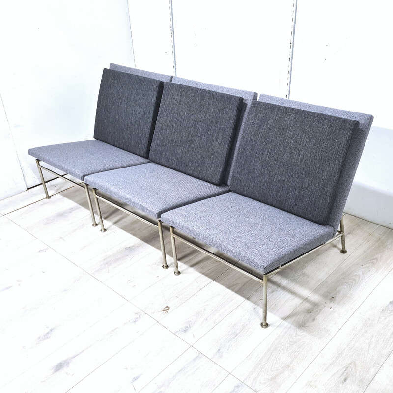 Set van 3 vintage Square line serie fauteuils van Theo Ruth en Kho Liang Ie voor Artifort, Nederland 1960