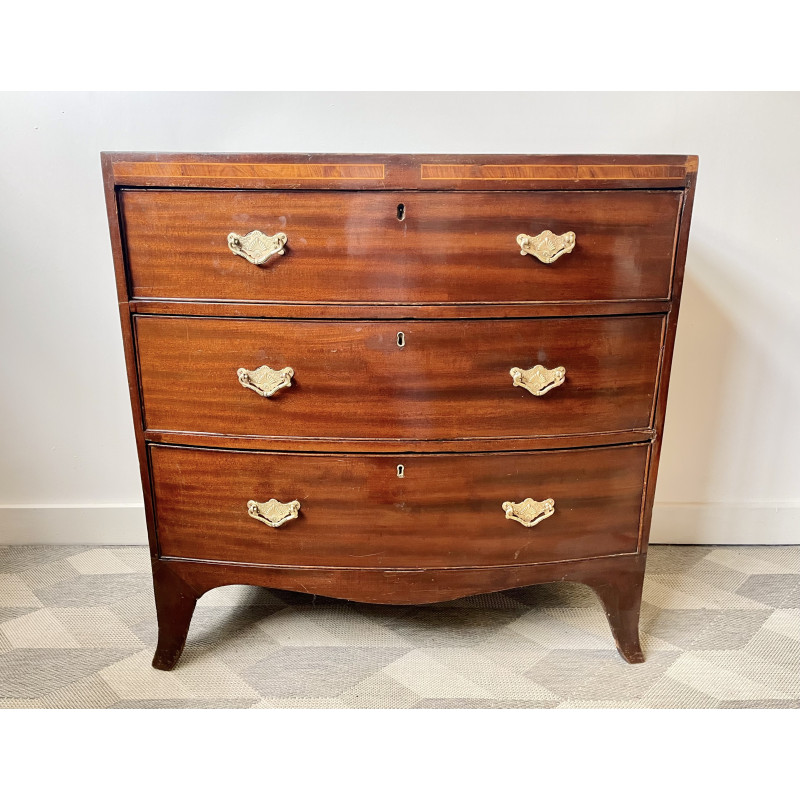 Vintage mahogany chest of drawers, 1850s