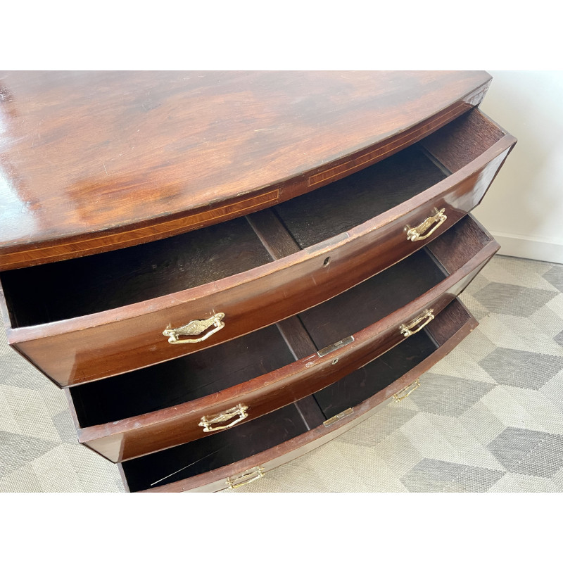 Vintage mahogany chest of drawers, 1850s