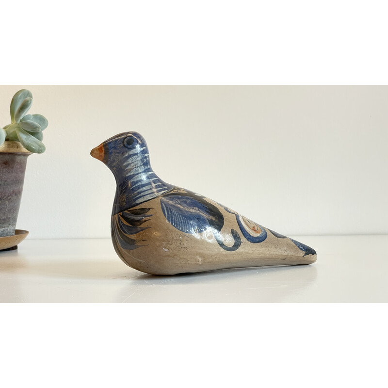 Vintage handcrafted ceramic dove, Mexico