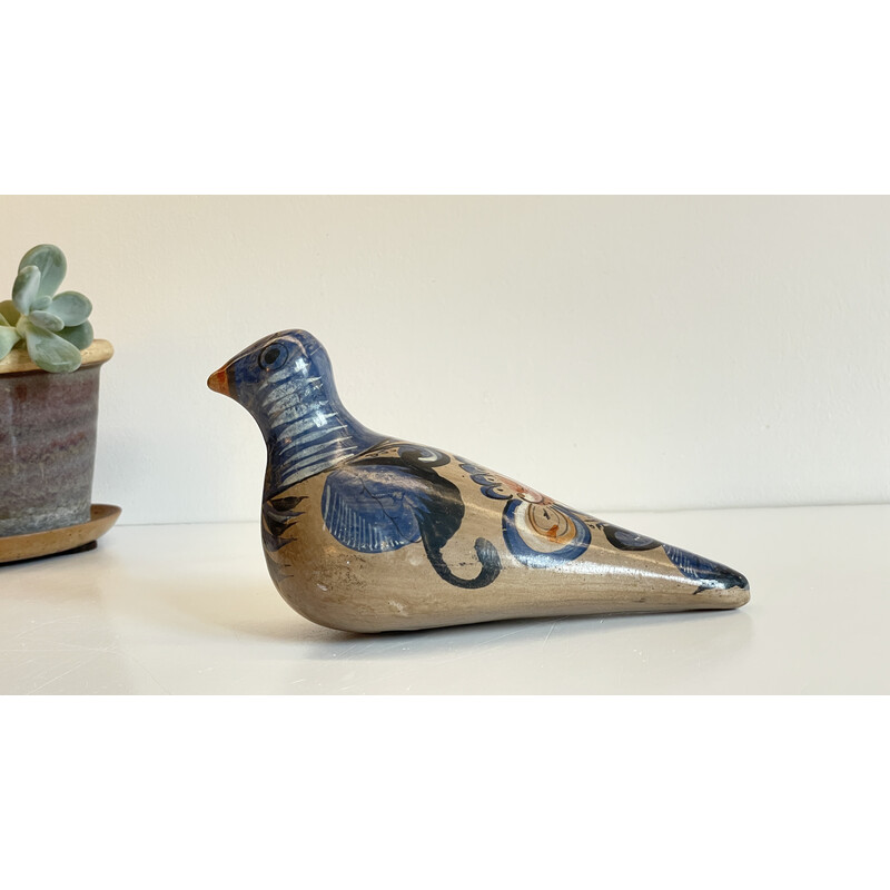 Vintage handcrafted ceramic dove, Mexico