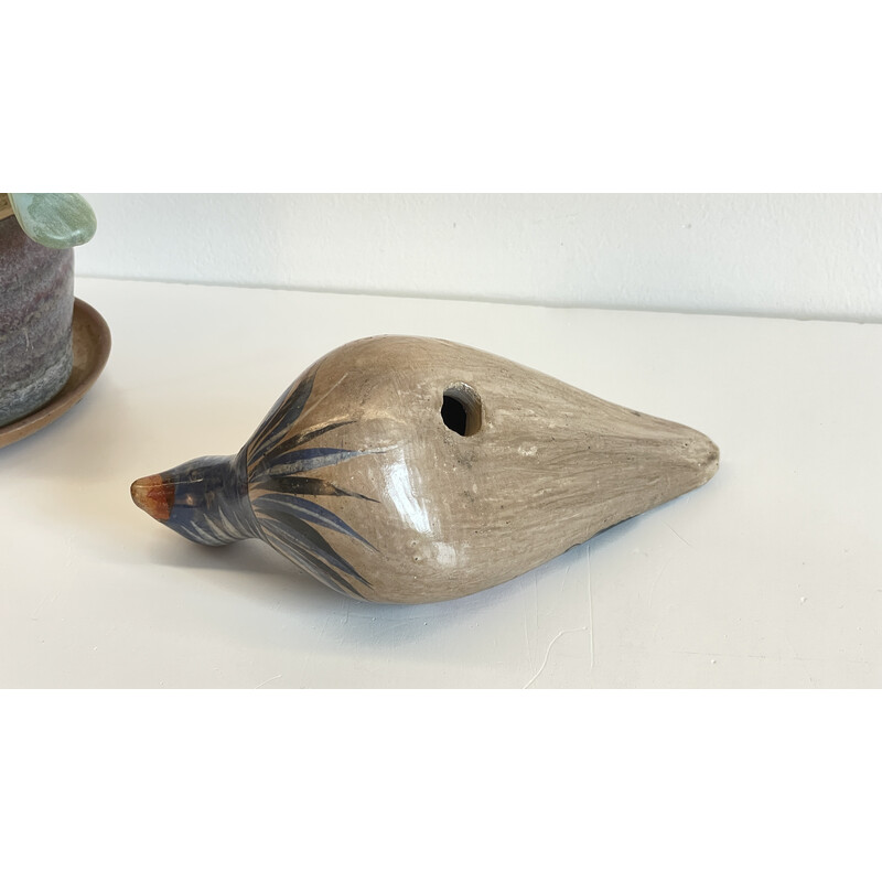 Vintage handcrafted ceramic dove, Mexico