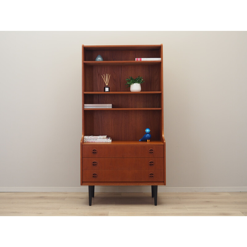 Vintage teak bookcase, Denmark 1970s