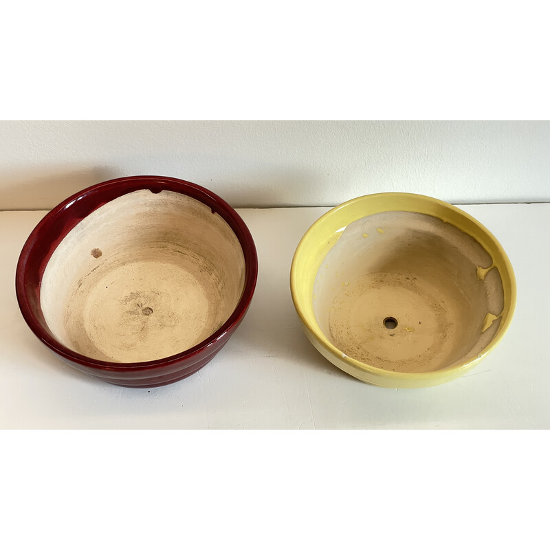 Pair of vintage ceramic pot holders, 1950s