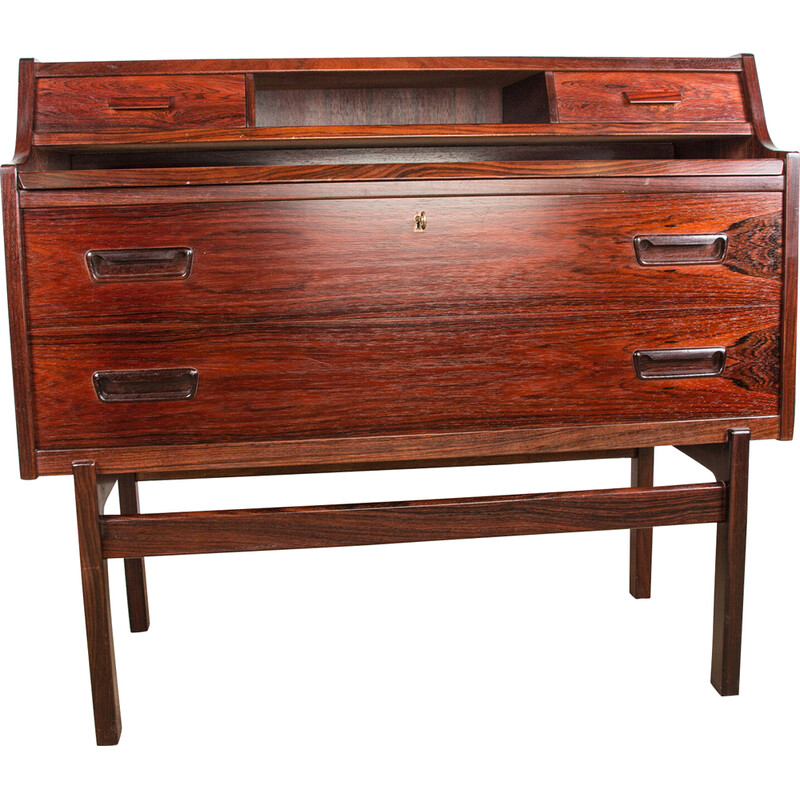 Vintage Danish rosewood secretary by Arne Wahl Iversen for Vinde Mobelfabirk, 1960