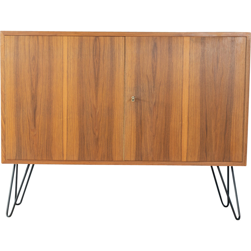 Commode vintage en noyer avec deux portes, 1960