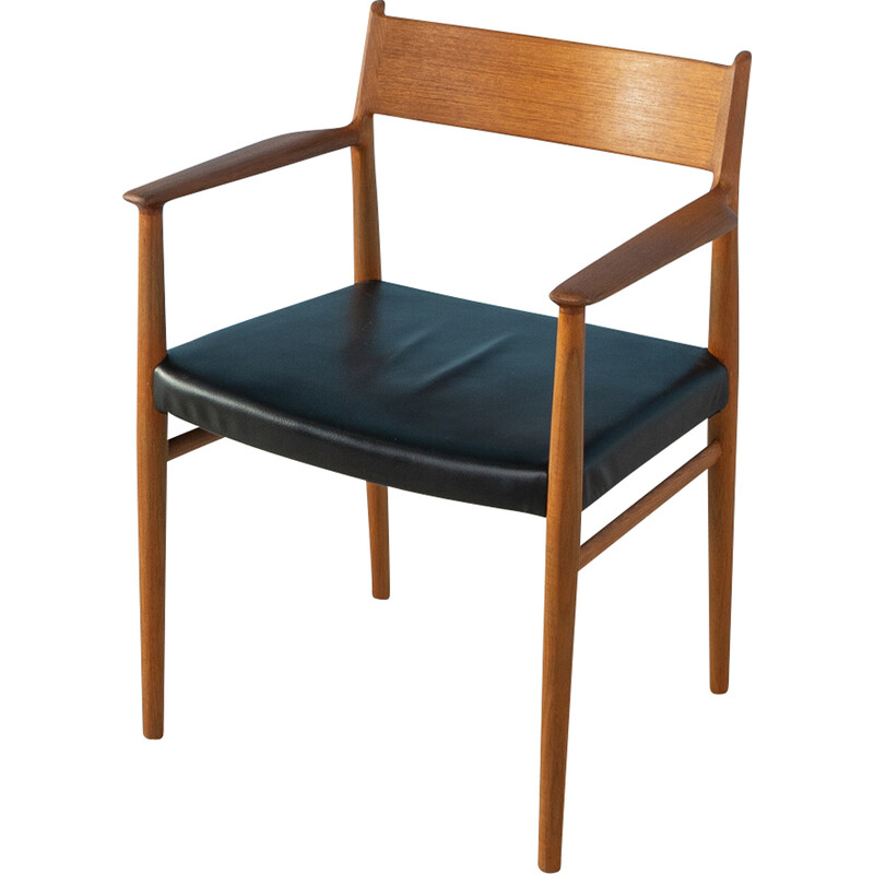 Poltrona vintage in teak 418 A di Arne Vodder per Sibast, 1960